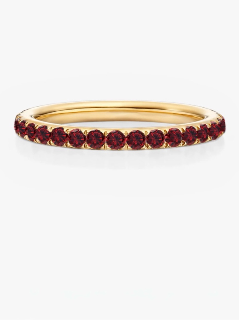 Indigo Lune Eterna Birthstone Ring (Jan: Garnet)